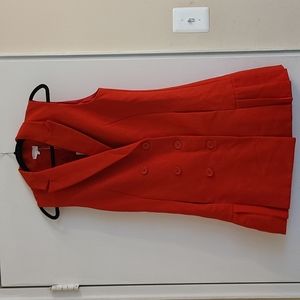 Entro Red pleated dress